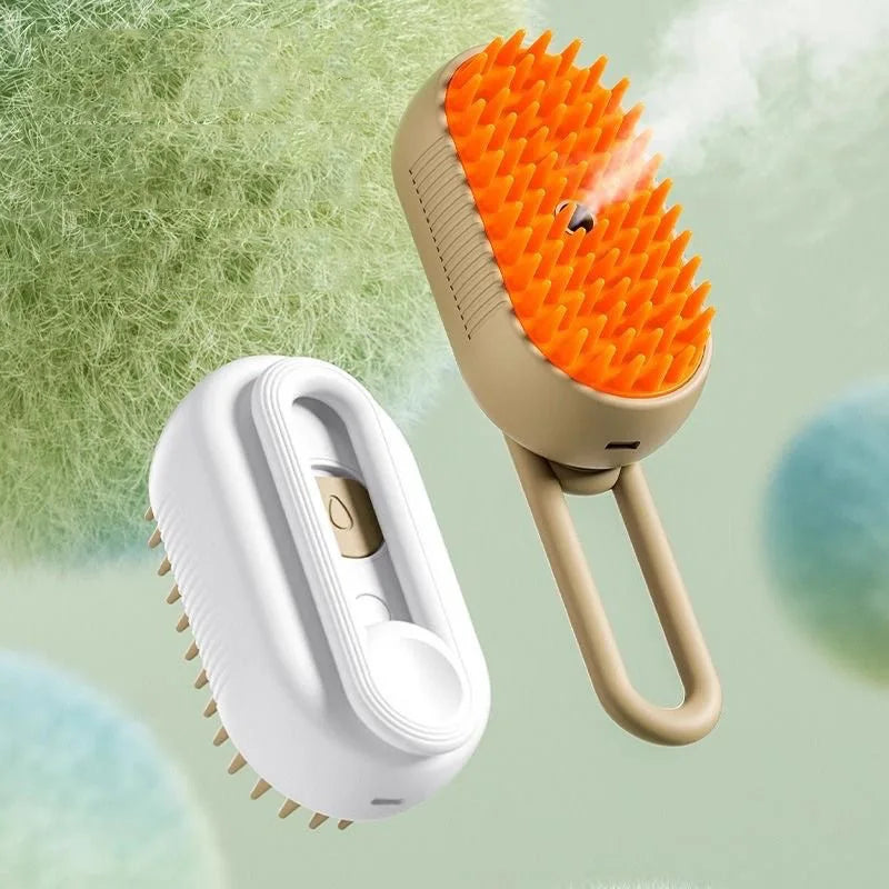 Pet Steam Hair Brush 3in1