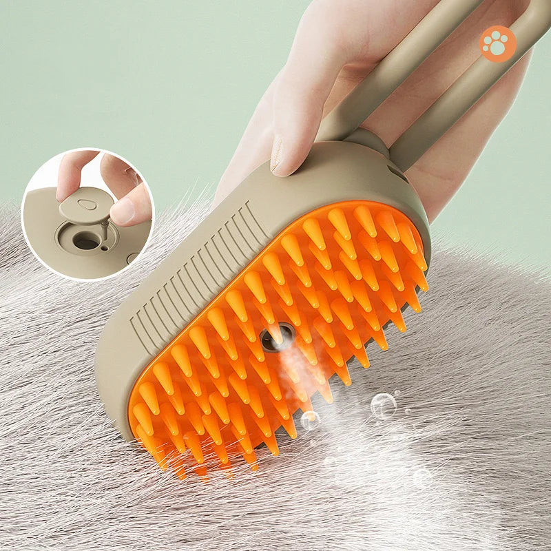 Pet Steam Hair Brush 3in1